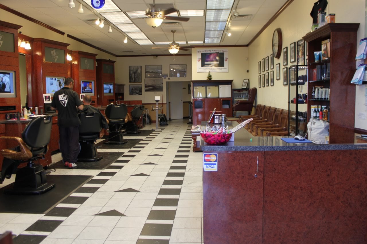Barber stations interior